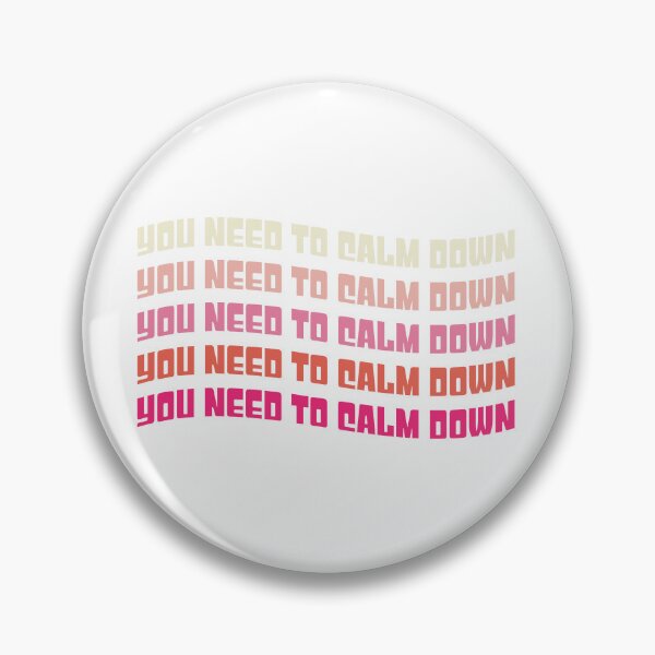 Item preview, You Need to Calm Down text pink gradient designed and sold by katekozuch.