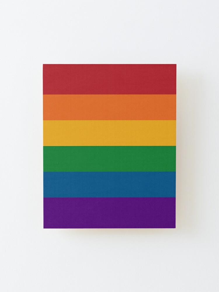 Seamless Repeating LGBTQ Pride Rainbow Flag Background Mounted Print for  Sale by LiveLoudGraphic