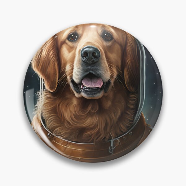 Item preview, Golden Retriever Astronaut Suit The Force designed and sold by unrealartwork.