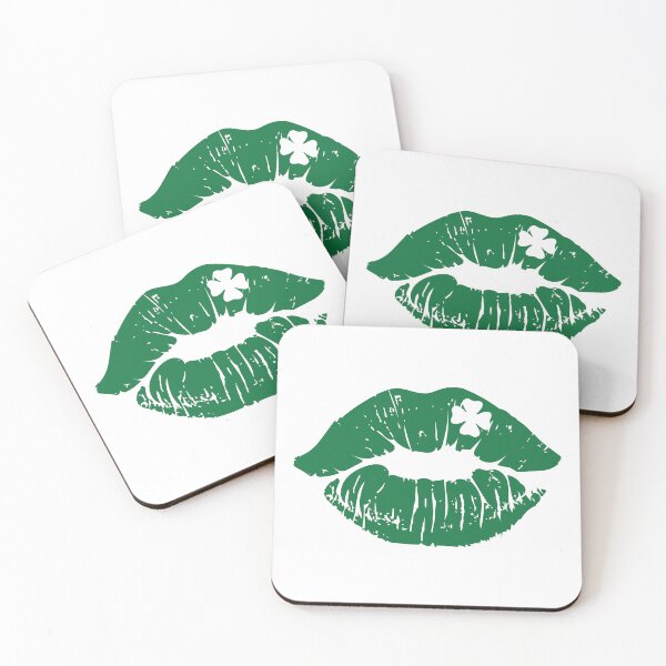 Item preview, St. Patrick's Day Shamrock Lips designed and sold by PrintMeOver.