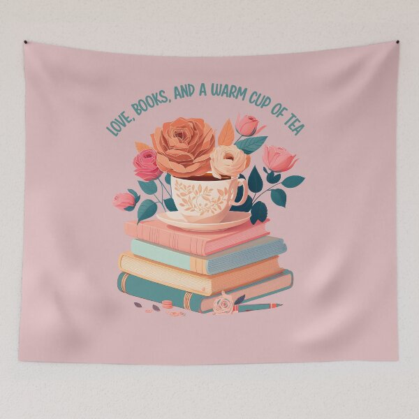 Item preview, "Books and Flowers: A Match Made in Heaven for Lovers of Both" designed and sold by manardesign.