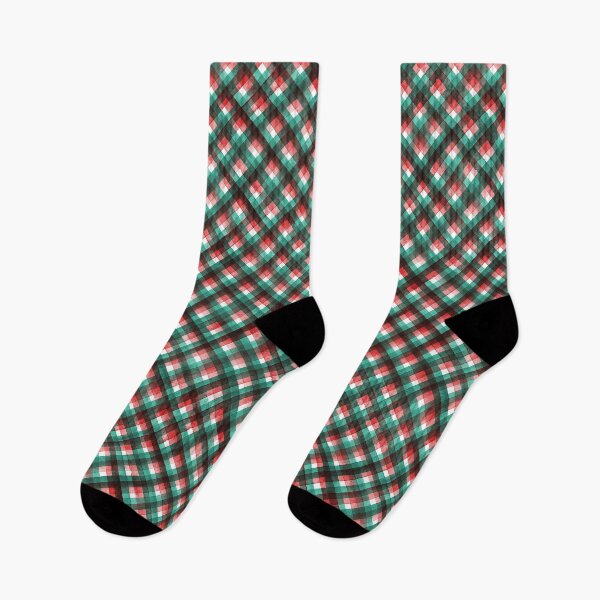 Item preview, Watercolor stripe plaid seamless pattern. Red green stripes on white background designed and sold by olgersart.