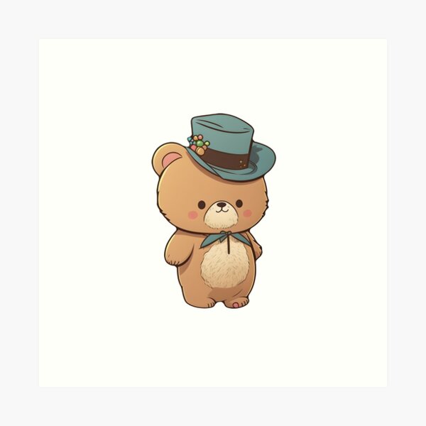 Anime Bear Art Prints for Sale | Redbubble