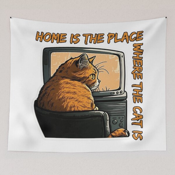 Item preview, Home Is The Place Where The Cat Is designed and sold by Art-Ona.