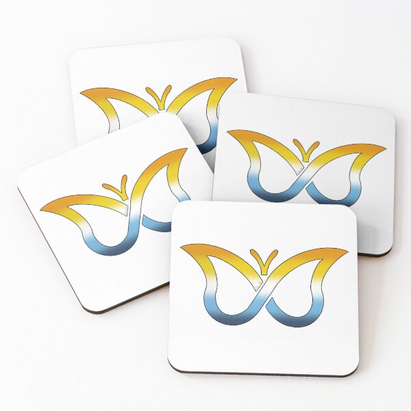 Item preview, ADHD and AroAce Pride Butterfly designed and sold by Zeons-Art.