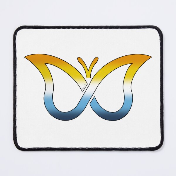 Item preview, ADHD and AroAce Pride Butterfly designed and sold by Zeons-Art.