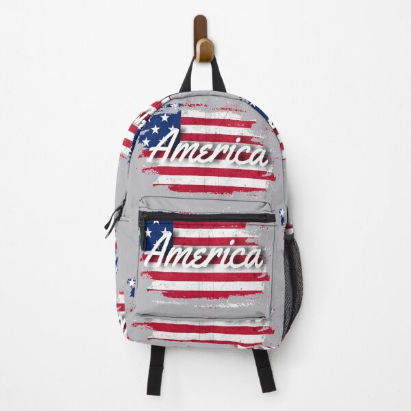 Item preview, America with an American flag background designed and sold by AmericaFreedom.