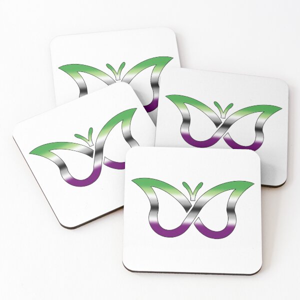 Item preview, ADHD and AroAce Pride Butterfly v.2 designed and sold by Zeons-Art.