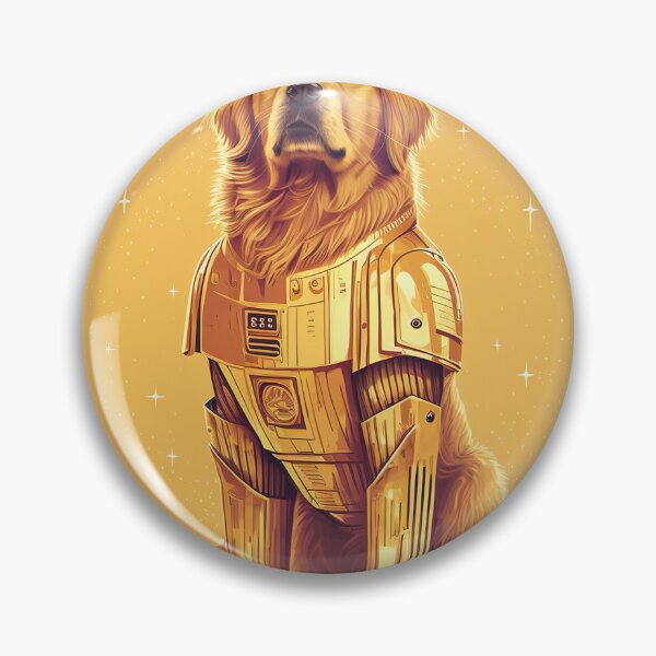 Item preview, Golden Retriever Dog The Force Android Astronaut  designed and sold by unrealartwork.