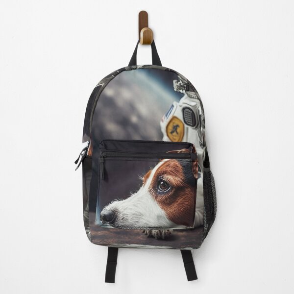 Aperçu de l'œuvre Chien Jack Russel Terrier réaliste dans un costume d'astronaute créée et vendue par unrealartwork.