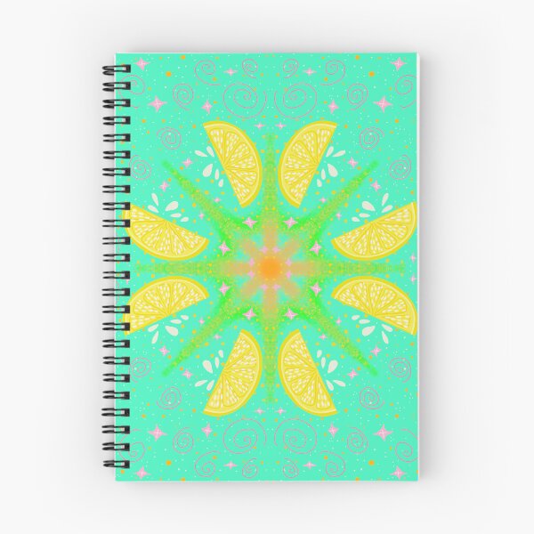 Item preview, retro citrus lemon_aqua designed and sold by NeonEye-Designs.