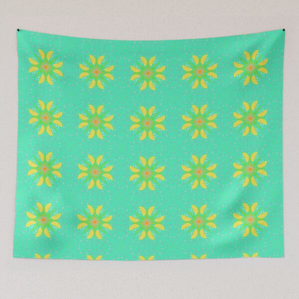 Item preview, retro citrus lemon_aqua designed and sold by NeonEye-Designs.