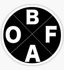 BOFA ((ironic) deez nuts) tshirt Sticker