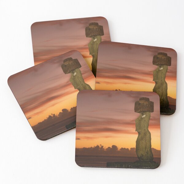 Item preview, Rapa Nui Moai and Sunset designed and sold by PhotoArt by Joan Carroll.