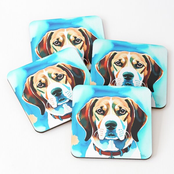 Artikelvorschau, Adorable Canine Companion: Stunning Watercolor Dog Portrait entworfen und verkauft von DavesDogShop.