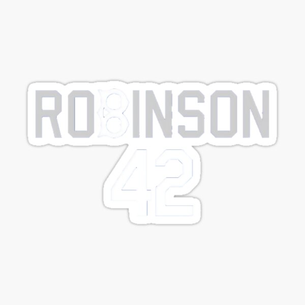 42 Jackie Robinson Sticker for Sale by bosoxicated