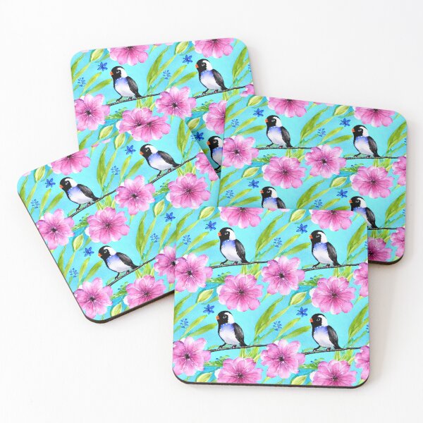 Item preview, Pink Spring Flower Bloom Spring Elements and Birds designed and sold by Sweet  Zoe Shop.