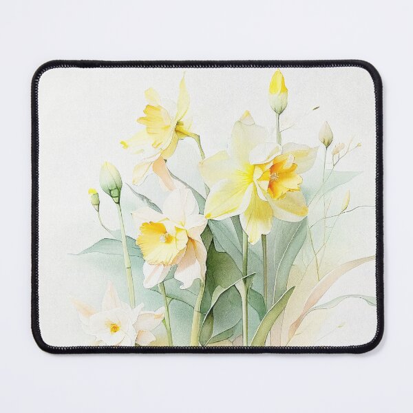 Item preview, March Birth Month Flower, Watercolor Daffodil Flower designed and sold by evermore-design.