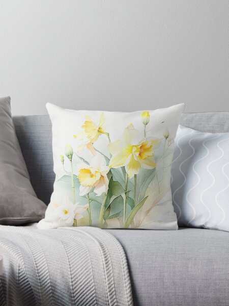 Aperçu de l'œuvre Fleur du mois de naissance de mars, fleur de jonquille aquarelle créée et vendue par evermore-design.