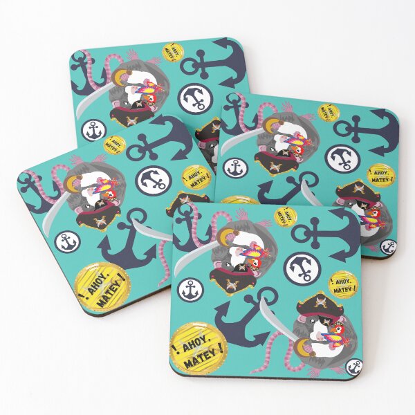 Item preview, ! AHOY MATEY ! Pi-RAT Pirate is on the lookout for some gold designed and sold by CuddlyPeas.