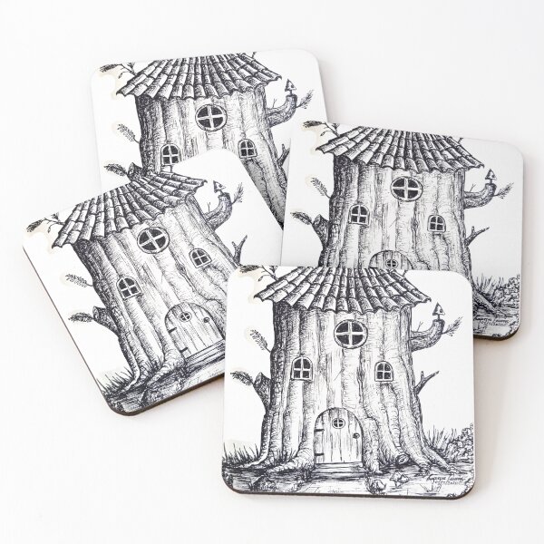 Item preview, fairy house designed and sold by Aquarelastudio.
