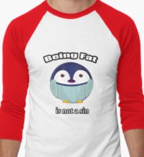 FAT Penguin Men's Baseball ¾ T-Shirt
