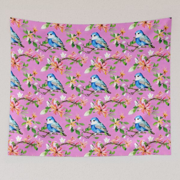 Item preview, Pink Spring Flower Bloom Spring Elements and Birds designed and sold by Sweet  Zoe Shop.