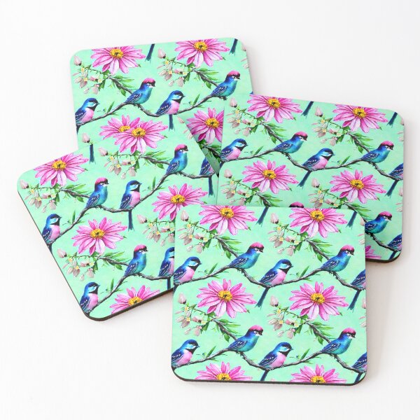 Item preview, Happy Spring Daisy Birds Flowers Pattern designed and sold by Sweet  Zoe Shop.