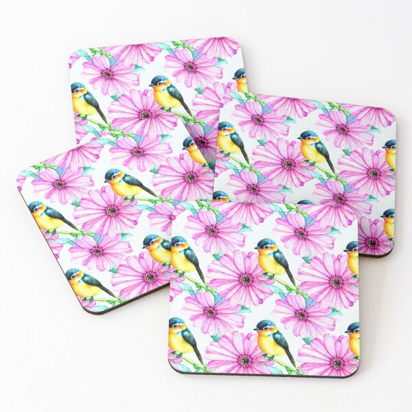 Item preview, Flowers Spring Birds Floral designed and sold by Sweet  Zoe Shop.