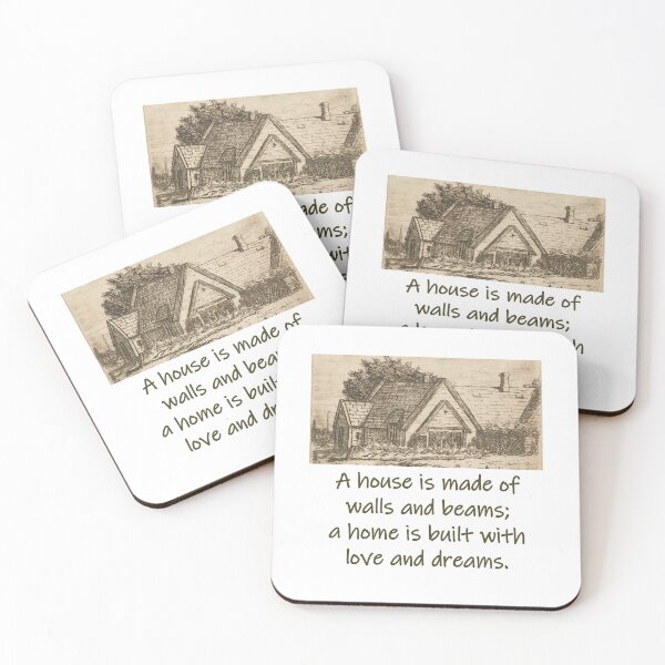 Item preview, A House Is Made Of Walls And Beams - Home Quote  designed and sold by CrankyOldDude.