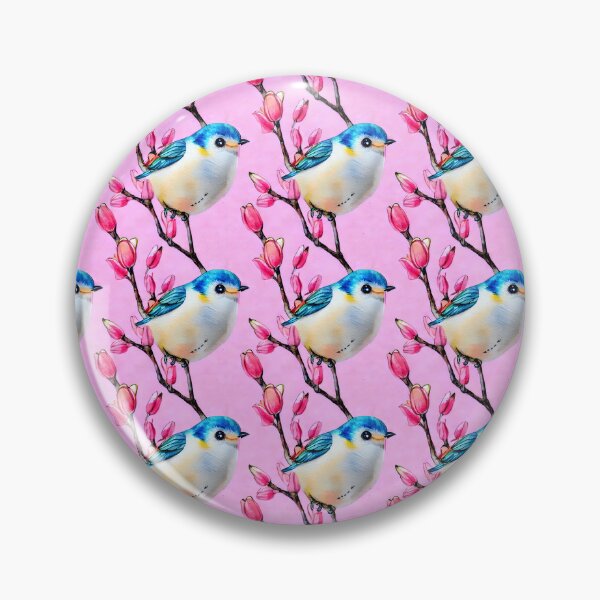 Item preview, Blue Birds Spring Flowers designed and sold by Sweet  Zoe Shop.