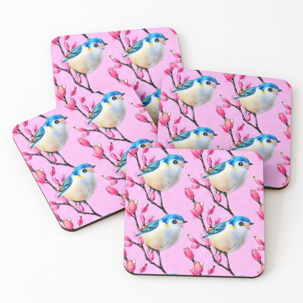 Item preview, Blue Birds Spring Flowers designed and sold by Sweet  Zoe Shop.