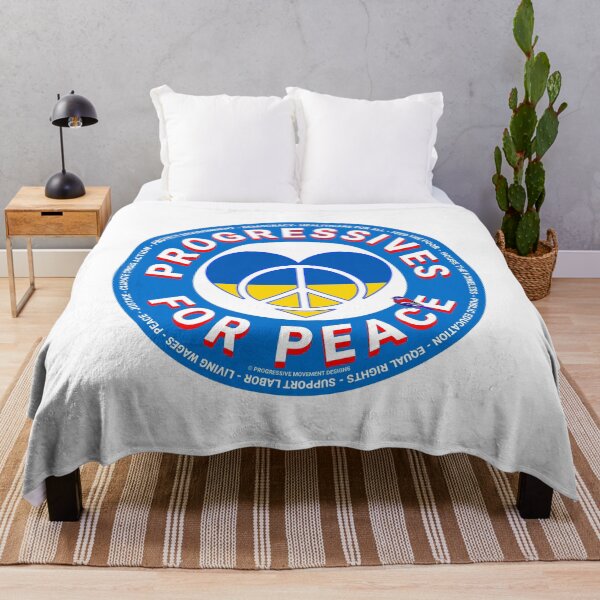 Item preview, PMD00451 Progressive Movement Designs Progressives for Peace Ukraine peace symbol for Progressives or Democrats or Bernie Sanders supporters or Democratic Socialists designed and sold by ProgressiveLeft.