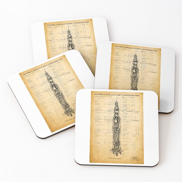 Item preview, APOLLO MOON Mission Rocket Blueprint 1967 designed and sold by Daniel Hagerman.