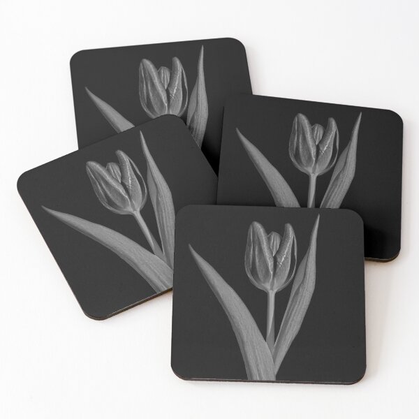 Item preview, Single tulip on black designed and sold by KRFNatureGifts.