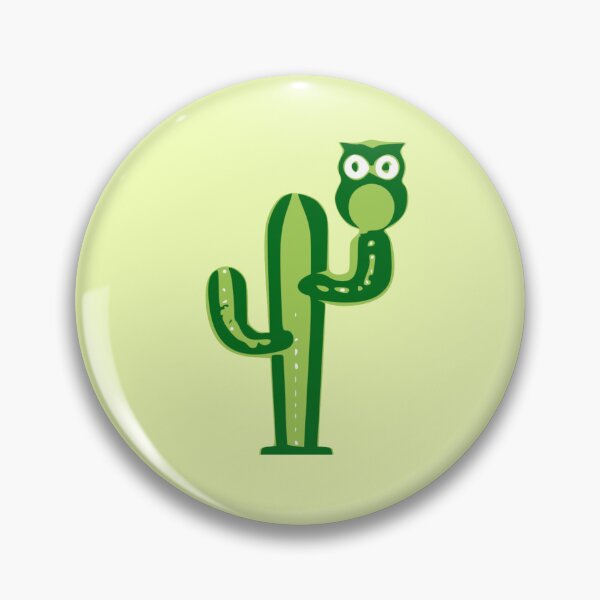 Item preview, Búho sentado en un cactus designed and sold by Devon Case.