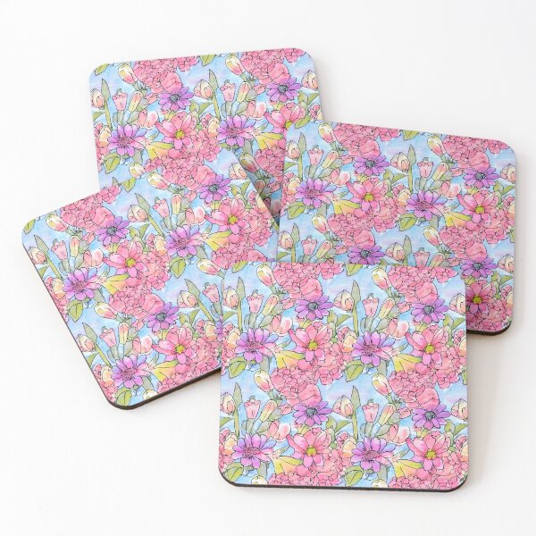 Item preview, Beautiful Watercolor Style Abstract Floral Pattern designed and sold by Sweet  Zoe Shop.