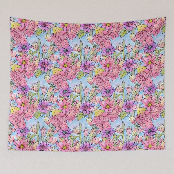 Item preview, Beautiful Watercolor Style Abstract Floral Pattern designed and sold by Sweet  Zoe Shop.