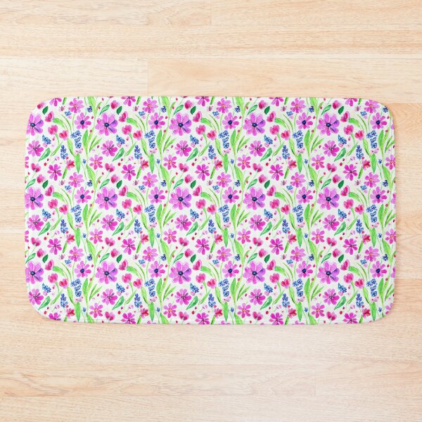 Item preview, Pink Flowers Pattern designed and sold by Sweet  Zoe Shop.