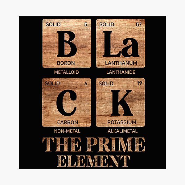 Item preview, BLACK is the Prime Element Wood designed and sold by NikitaSkyDesign.