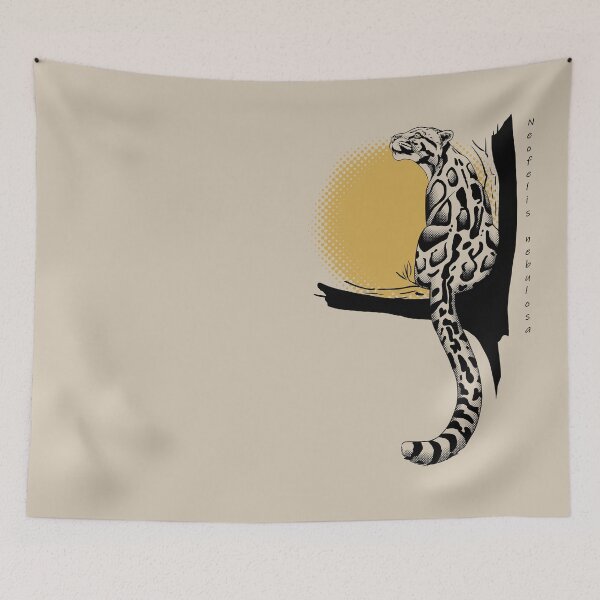 Item preview, Clouded Leopard - Sun Tree designed and sold by ArtByBreah.