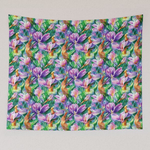 Item preview, Blue Purple Crocus Flowers designed and sold by Sweet  Zoe Shop.