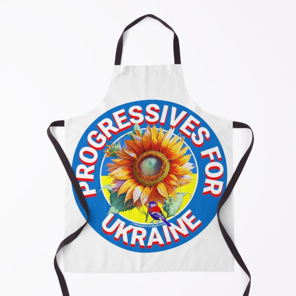 Item preview, PMD00455 Progressive Movement Designs Progressives For Ukraine Sunflowers peace symbol for Progressives or Democrats or Bernie Sanders supporters designed and sold by ProgressiveLeft.