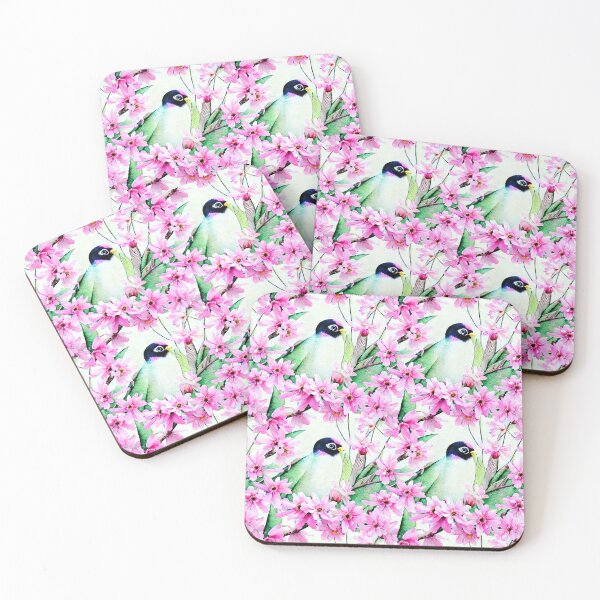 Item preview, Pink Flowers Whimsical Birds designed and sold by Sweet  Zoe Shop.