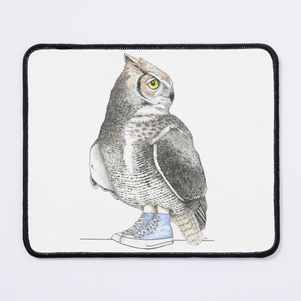 Item preview, Great Horned Owl in High Tops designed and sold by JimsBirds.