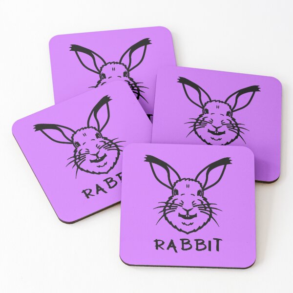 Item preview, Happy Little Bunny Rabbit - Black designed and sold by LadySquiggle.