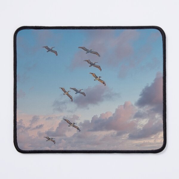 Item preview, Flock of Pelicans Flying Overhead designed and sold by dbvirago.