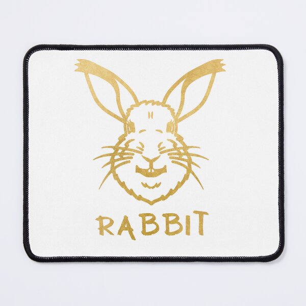 Item preview, Happy Little Bunny Rabbit - Gold designed and sold by LadySquiggle.