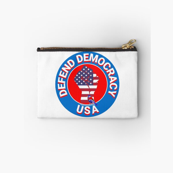 Aperçu de l'œuvre PMD00461 Progressive Movement Designs Defend Democracy USA symbole de poing de protestation pour les progressistes ou les démocrates ou les partisans de Bernie Sanders créée et vendue par ProgressiveLeft.