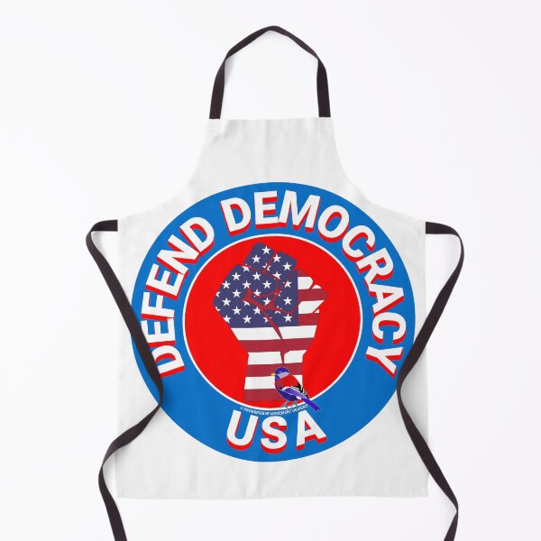Aperçu de l'œuvre PMD00461 Progressive Movement Designs Defend Democracy USA symbole de poing de protestation pour les progressistes ou les démocrates ou les partisans de Bernie Sanders créée et vendue par ProgressiveLeft.